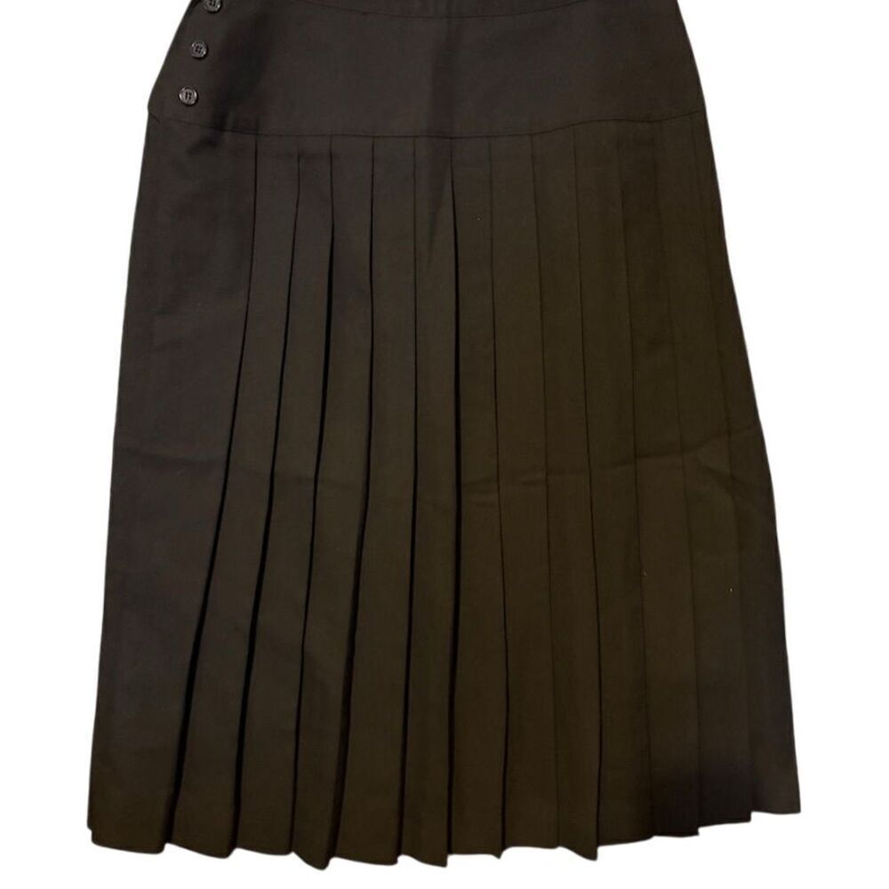 Chaus Women's Size 14 Black Pleated Midi Skirt Formal Wear